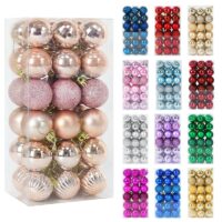 1box Christmas Balls Christmas Tree Ornaments Ball Xmas Hanging Tree Pendants Home Party Decorative 2022 New Year Gift Noel Navidad