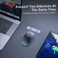 RGB Bluetooth Keyboard and Mouse Rechargeable Wireless Backlit For iPad Android IOS Windows Tablet Laptop  - Image 4