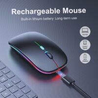 RGB Bluetooth Keyboard and Mouse Rechargeable Wireless Backlit For iPad Android IOS Windows Tablet Laptop  - Image 5