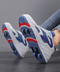 Kids Roller Sneakers Flying Shoe Outdoor Skating Detachable Skate Running Shoes Sport Gift Double Row Indoor Blade Beginner - Image 5