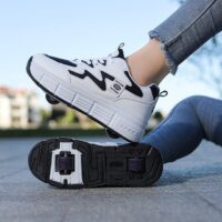 Kids Roller Sneakers Flying Shoe Outdoor Skating Detachable Skate Running Shoes Sport Gift Double Row Indoor Blade Beginner - Image 6