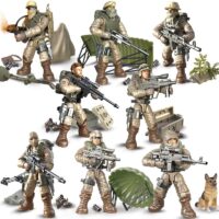 Military Army World War WW2 SWAT Soldiers Police Figures Building Blocks Bricks Learning Toys For Children Gift - Image 3