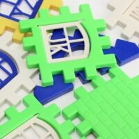 24pcs Building Blocks Kid House Building Blocks Construction Developmental Toy Set 3D Bricks Toy Construction Bricks - Image 2