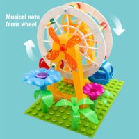 36-186PCS Big Size Marble Race Run Particle Scenes LED Light Slide Funnel Ferris Wheel Building Blocks City Brick Toy For Kids - Image 5