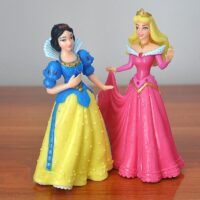 5pcs/lot Disney Princess Snow White Belle Sleeping Beauty Princess Doll Ornaments Decorations Action Figures Toys For Kids Gifts - Image 3