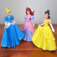 5pcs/lot Disney Princess Snow White Belle Sleeping Beauty Princess Doll Ornaments Decorations Action Figures Toys For Kids Gifts - Image 4