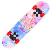 60CM Skateboard Beginner Kids Cartoon Skateboard Maple Wood Deck Skate Board Outdoor Long Board Double Rocker Skateboard Child