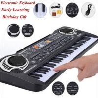 61 Keys Kids Electronic Keyboard Piano With Microphone Musical Instrument USB Digital Electric Organ Gifts Toys for children - Image 2