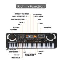 61 Keys Kids Electronic Keyboard Piano With Microphone Musical Instrument USB Digital Electric Organ Gifts Toys for children - Image 3