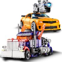 6699 New 20CM Transformation Toys Anime Robot Car Action Figure Plastic ABS Cool Movie Aircraft Engineering Model Kids Boy Gift - Image 2
