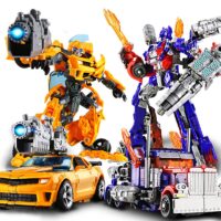 6699 New 20CM Transformation Toys Anime Robot Car Action Figure Plastic ABS Cool Movie Aircraft Engineering Model Kids Boy Gift - Image 3