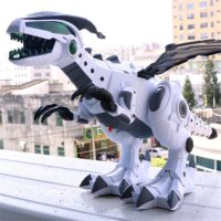 Big Spray Dinosaurs Robot Pterosaurs Cartoon Walking Swing Animal Model Electronic Intelligent Dinosaur Toys Gift For Children