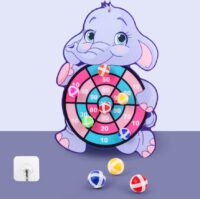 Children Cartoon Animal Dart Board Sticky Ball Rabbit Family Interactive Educational Toy Gift - Image 2