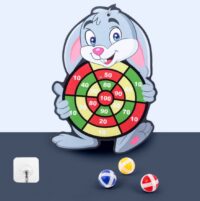 Children Cartoon Animal Dart Board Sticky Ball Rabbit Family Interactive Educational Toy Gift - Image 3