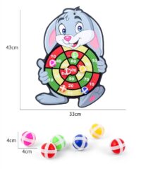 Children Cartoon Animal Dart Board Sticky Ball Rabbit Family Interactive Educational Toy Gift - Image 6
