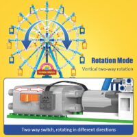 City Friends MOC Rotating Ferris Wheel Building Blocks Electric Bricks with Light Toys for Children Gifts - Image 4
