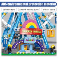 City Friends MOC Rotating Ferris Wheel Building Blocks Electric Bricks with Light Toys for Children Gifts - Image 5
