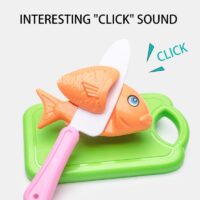 Cutting Play Food Toy for Kids Kitchen Pretend Fruit &Vegetables Accessories Educational Toy Food kit for Toddler Children Gift - Image 3