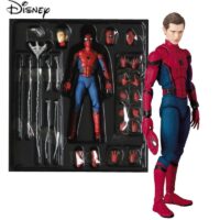 Movie Avengers Spiderman Homecoming Action Figure Statue Can Change Tom Holland Face Spider Man Model Toy Collection Gift