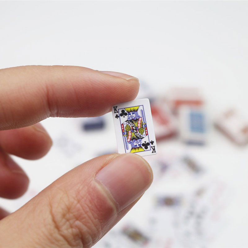 Funny Cute Mini Playing Cards Poker Games Super Small Cards Spoof Gifts Travel Toys Prank Props - Image 2