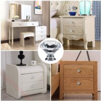 Gold Base Diamond Shape Design Crystal Glass Knobs Cupboard Pulls Drawer Knobs Kitchen Cabinet Handles Furniture Handle - Image 5