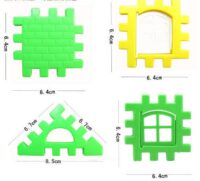 24pcs Building Blocks Kid House Building Blocks Construction Developmental Toy Set 3D Bricks Toy Construction Bricks - Image 4