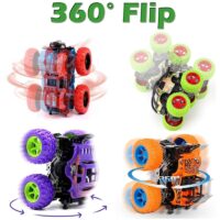 Toys Car Monster Truck Four-wheel Drive Vehicle Stunt Dump Car Inertia Car Toy Dinosaur Pull Back Children Toy Boy Girl Gift - Image 4