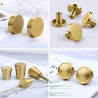 Brass Furniture Handles Copper Cabinet Knobs Wardrobe Dresser Drawer Knobs Kitchen Cupboard Chinese Style Door Handle Pulls - Image 6