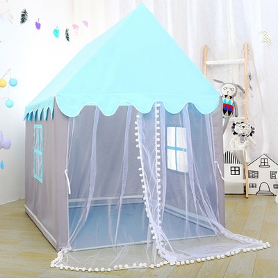 Large Children Toy Tent 1.35M Wigwam Folding Kids Tents Tipi Baby Play House Girls Pink Princess Castle Child Room Decor - Image 5