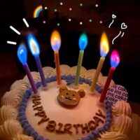 Multicolour Flame Candles Colorful Wedding Party Birthday Cake Candles Decoration Party Supplies for Children Kids