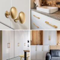 Simple Style Matte Gold Cabinet Handles Solid Aluminum Alloy Kitchen Cupboard Pulls Drawer Knobs Furniture Handle Hardware - Image 4