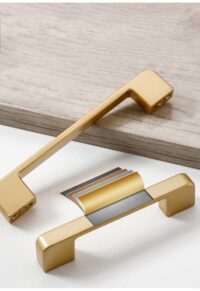 Simple Style Matte Gold Cabinet Handles Solid Aluminum Alloy Kitchen Cupboard Pulls Drawer Knobs Furniture Handle Hardware - Image 5