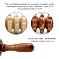 New Wooden Abdomen Massager Multifunctional Fitness Roller Stick Muscle Relax Tool Body Anti Cellulite Waist Massage Adult - Image 4