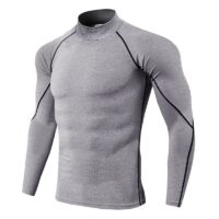 Thermal Underwear For Men High Collar Camiseta Termica Sport Thermo Shirt Quick Dry Compressed Underwear Clothes Men