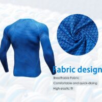 Winter Men Long Sleeve Running Sports T Shirt Clothing Mens Thermal Muscle Bodybuilding Gym Compression Quick dry Tights Shirt - Image 4