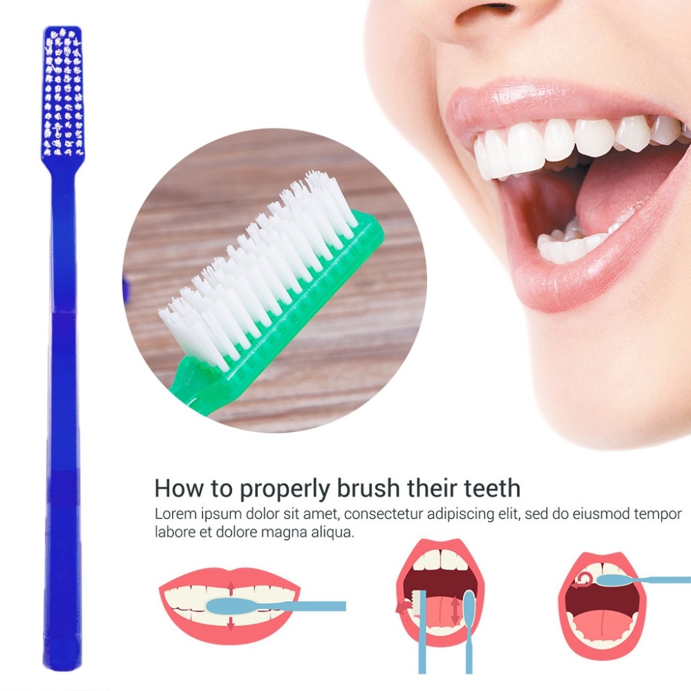 6 Pcs Nano Dental Care Premium Hard Toothbrush Bristle Tooth Brush Set For Adult Tooth Brush for Travel Teeth Whitening Tools - Image 2