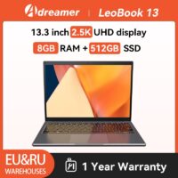 LeoBook 13 Laptop 13.3-inch Intel Celeron N4020 LPDDR4 8GB 512GB SSD Windows 10 Computer 2.5K IPS UHD Display Notebook
