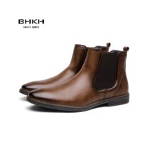 Men Chelsea Boots New Men Winter Boots Fashion Ankle Boots Smart Business Dress shoes Formal Man Shoes