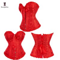 Body Shapewear Costumes Sexy Lingerie Women Pleated Corset Lace Trimmed Corsets And Bustier Size XS-6XL