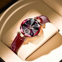 Women Watches Fashion Diamond Dial Leather Quartz Watch Top Brand Luxury Waterproof Ladies Wristwatch Girlfriend Gift - Image 2