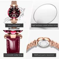 Women Watches Fashion Diamond Dial Leather Quartz Watch Top Brand Luxury Waterproof Ladies Wristwatch Girlfriend Gift - Image 4