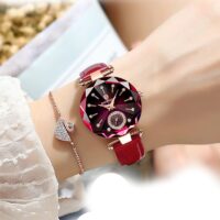 Women Watches Fashion Diamond Dial Leather Quartz Watch Top Brand Luxury Waterproof Ladies Wristwatch Girlfriend Gift - Image 5