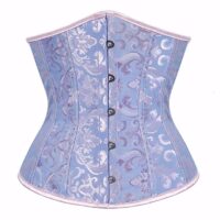 Women Gothic Sexy Satin Under bust Corset Bustier Waist Cincher Slimming Body Shaper Corselet Lingerie Plus Size - Image 2