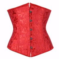 Women Gothic Sexy Satin Under bust Corset Bustier Waist Cincher Slimming Body Shaper Corselet Lingerie Plus Size - Image 3