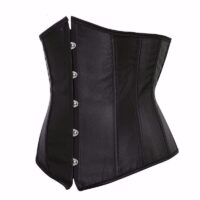 Women Gothic Sexy Satin Under bust Corset Bustier Waist Cincher Slimming Body Shaper Corselet Lingerie Plus Size - Image 4