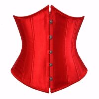 Women Gothic Sexy Satin Under bust Corset Bustier Waist Cincher Slimming Body Shaper Corselet Lingerie Plus Size - Image 6