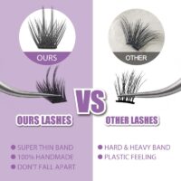 Achieve a stunning look with our voluminous ultrasoft segmented eyelash extensions Transform your makeup with dream like lashes - Image 4