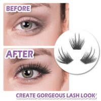 Achieve a stunning look with our voluminous ultrasoft segmented eyelash extensions Transform your makeup with dream like lashes - Image 6