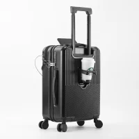 Durable Luggage Sets Suitcase Front Open TSA Lock USB Spinner Wheel Charging Men Carry-On Travel - Image 6